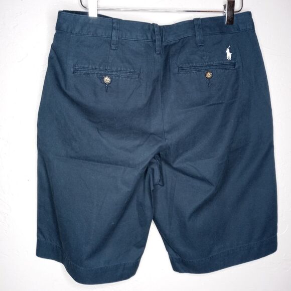 Polo Ralph Lauren Boys' Straight Fit Stretch Twill Shorts in Aviator Blue - Picture 4 of 5